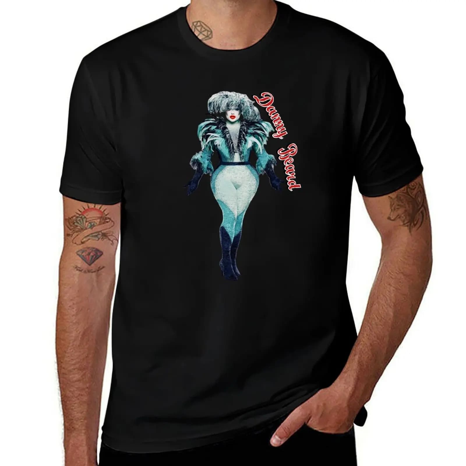 Danny Beard drag race T-Shirt Basic Comfort Fit for Men T-Shirt
