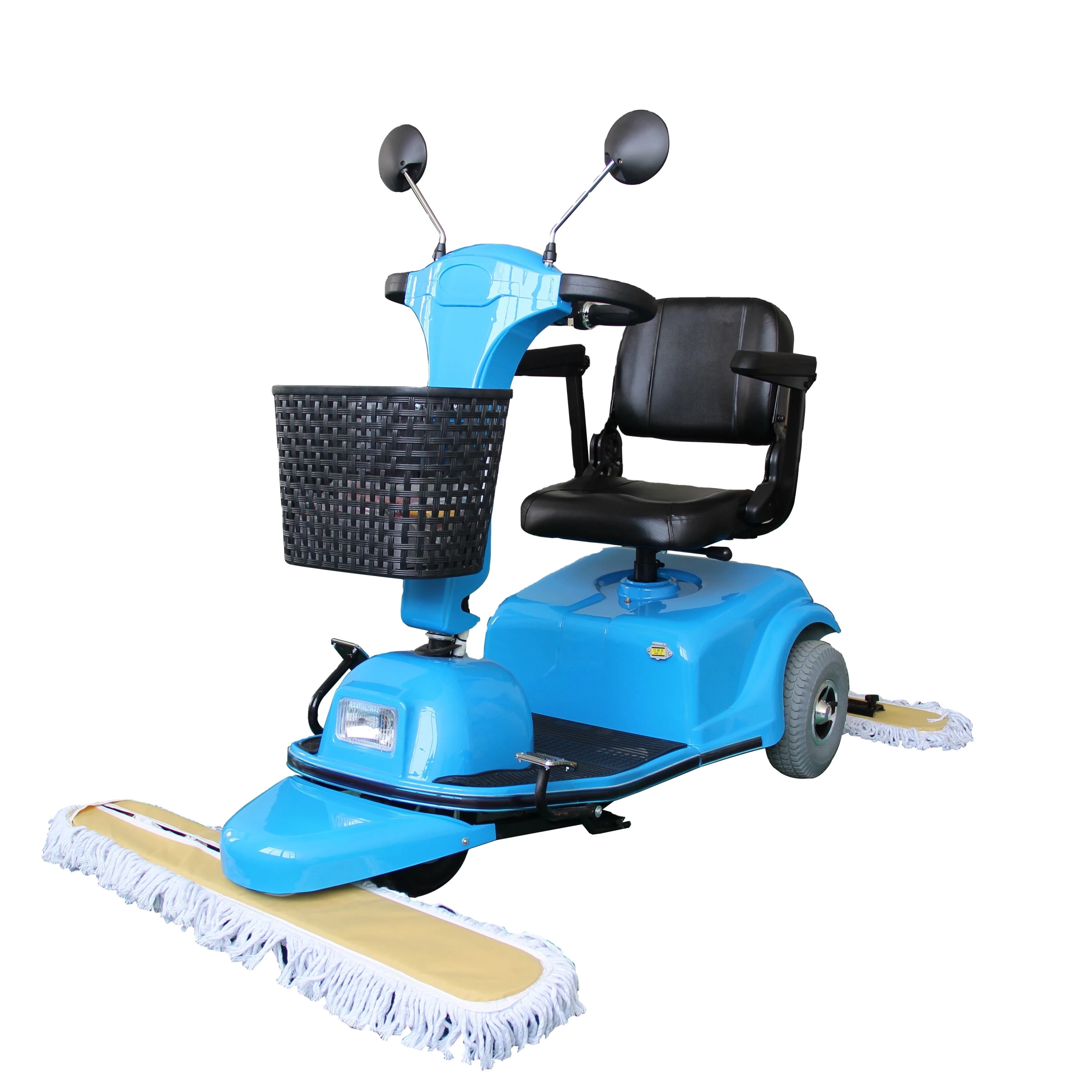 New Arrival 3 Wheels Ride on Floor Sweepers Commercial Dry Mopping Dust Cart