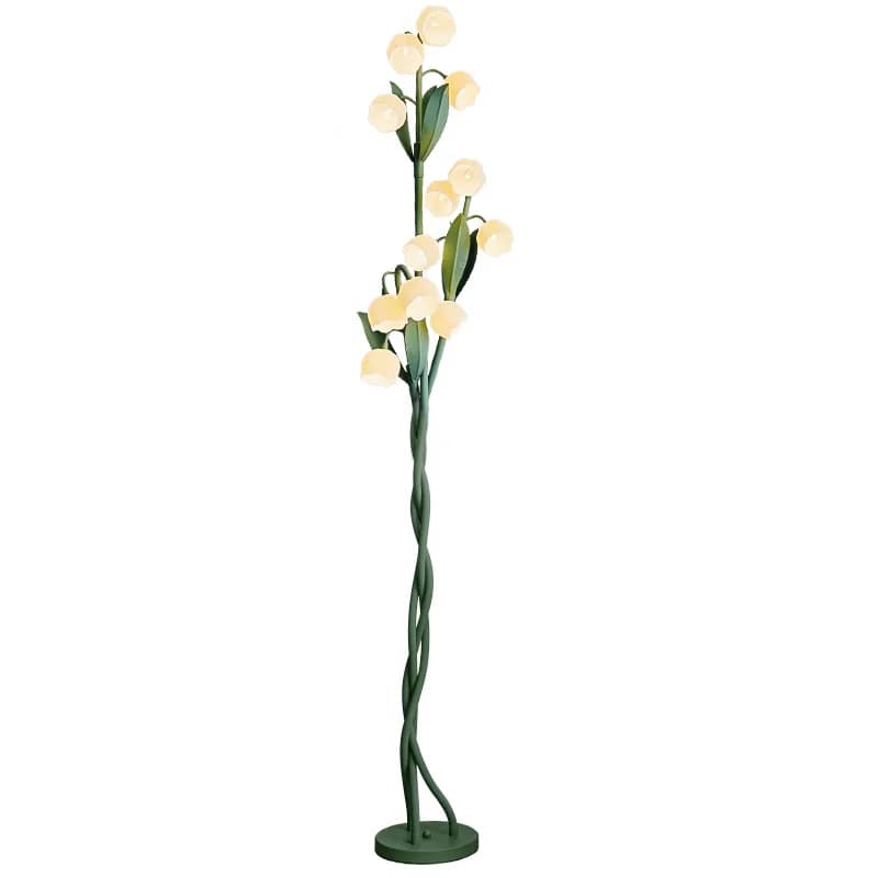 Retro lily of the valley floor lamp living room high value sofa next to French pastoral bedroom