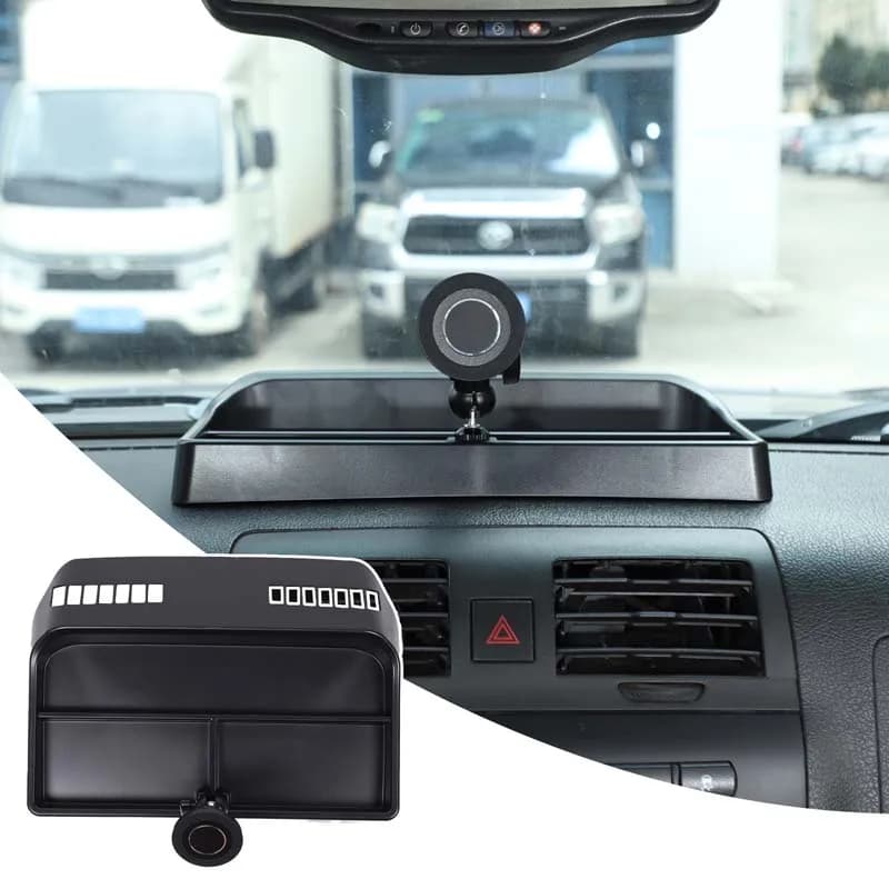 For Hummer H3 2005-2009 Instrument Panel Storage Box With Magnetic Phone Holder Storage Interior Modification Accessories