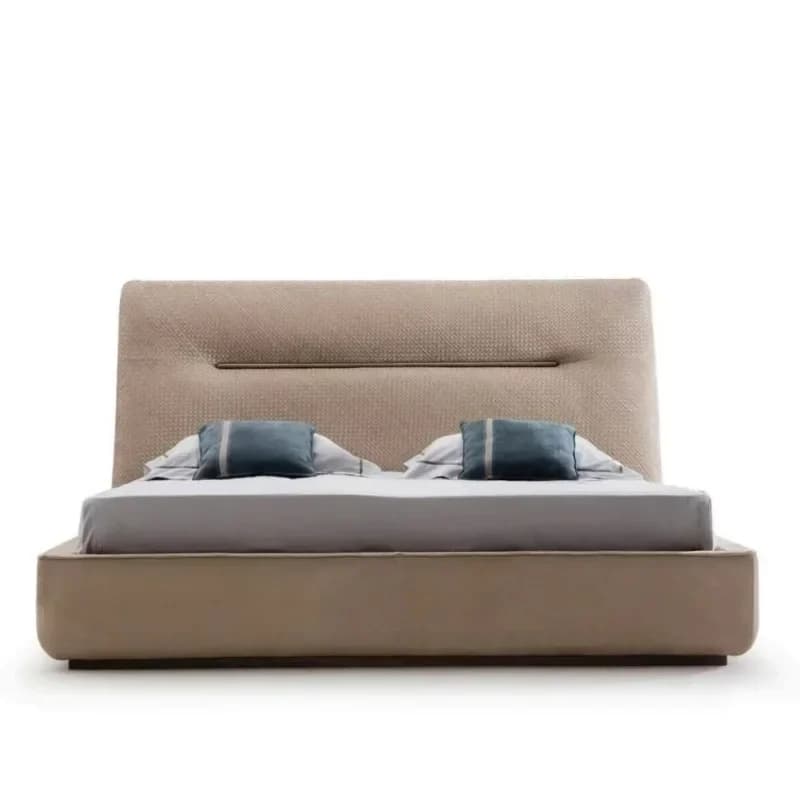 Leather Woven Bedroom Light Luxury Stainless Steel Bottom Frame Bed 1.8 Meters Wedding Bed