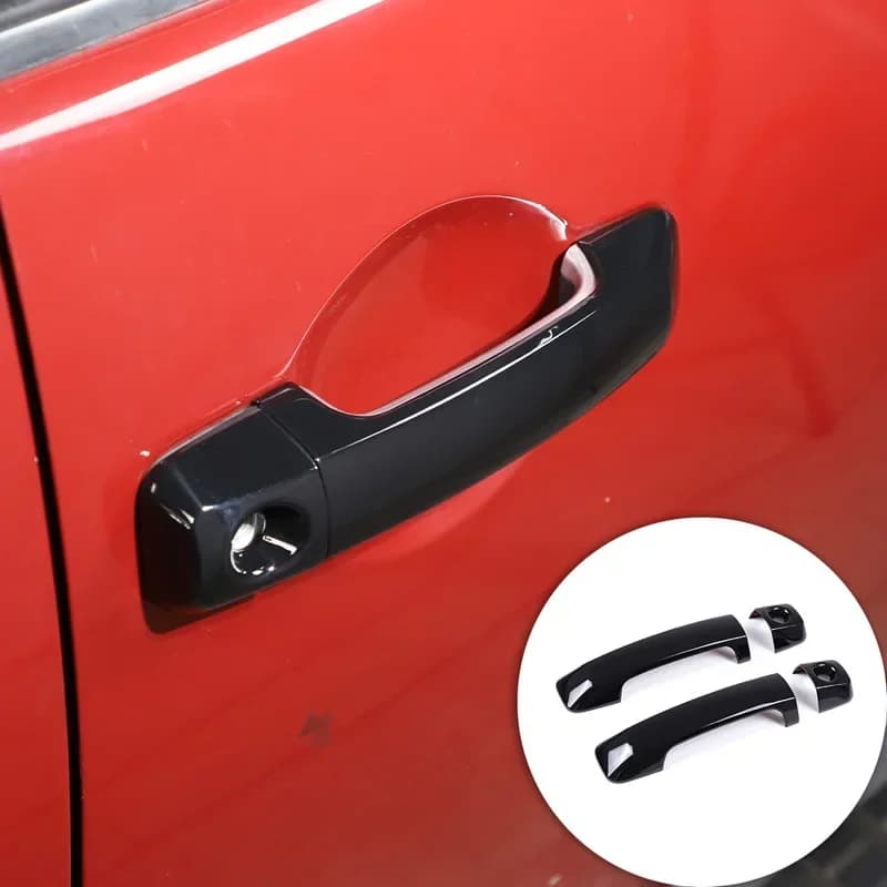 Car Decoration kit ABS Glossy Black For Toyota FJ Cruiser 2007-2021 Car Door handle steering wheel Air Outlet Cover Trim sticker