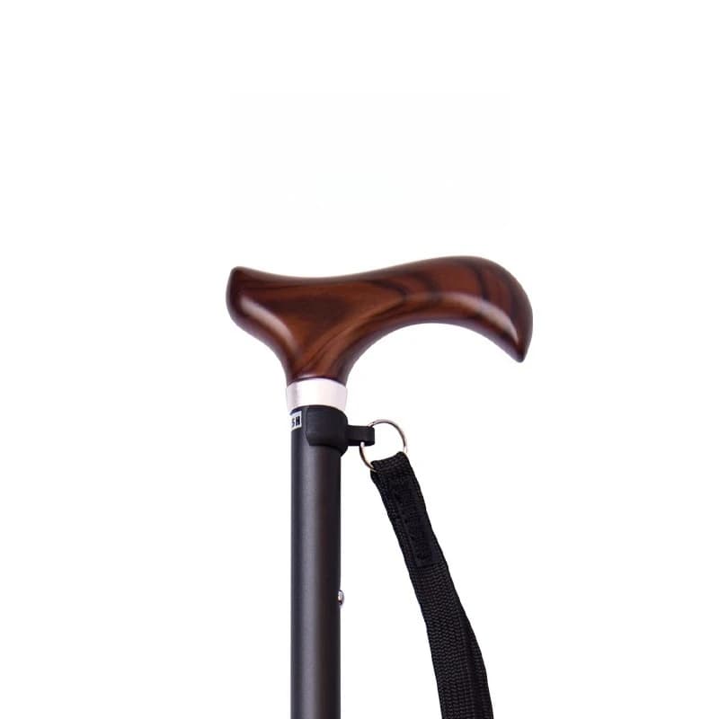 The elderly cane non-slip light retractable solid wood aluminum alloy elderly cane crutches