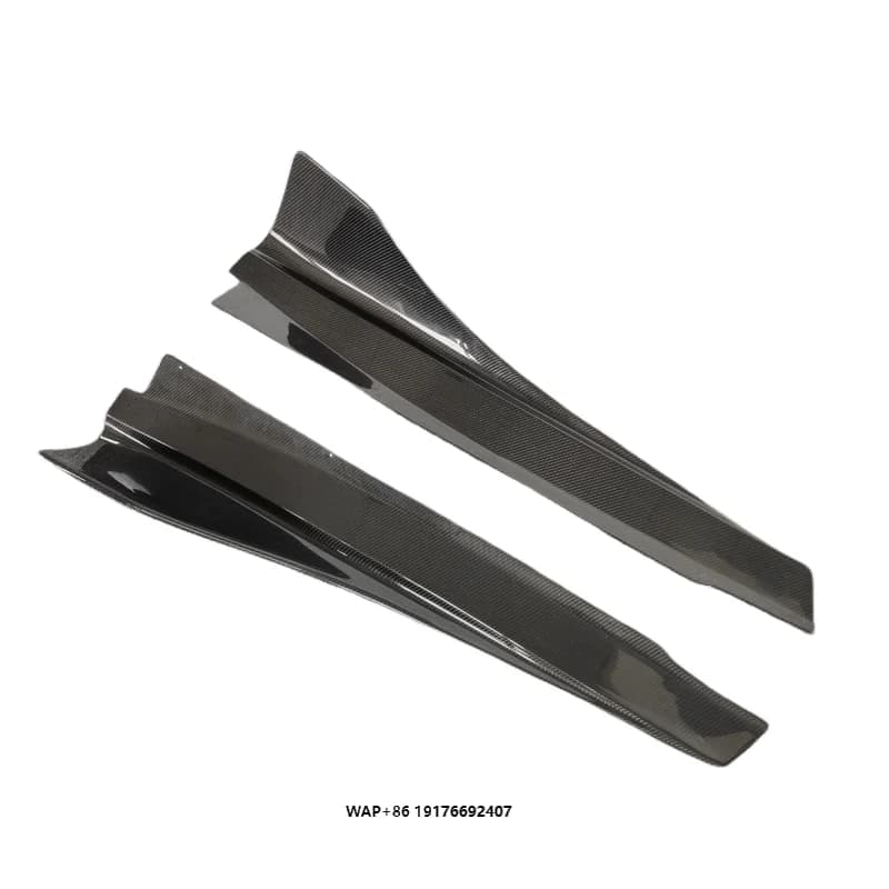 for Mclaren MP4-12C 650S Upgraded B-style True Carbon Fiber Side Skirts with a Pair of Body Kits