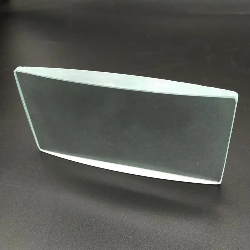 2PC HD 98*48*14mm Rectangular Optical Convex Lens Glass Magnifier Biconvex Lenses Projector Lens DIY