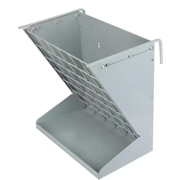 Corner Hay Rack Large Capacity Goat Hay Rack  Heavy Duty Galvanized Metal Wall Hay Feeder for Sheep Horses Etc