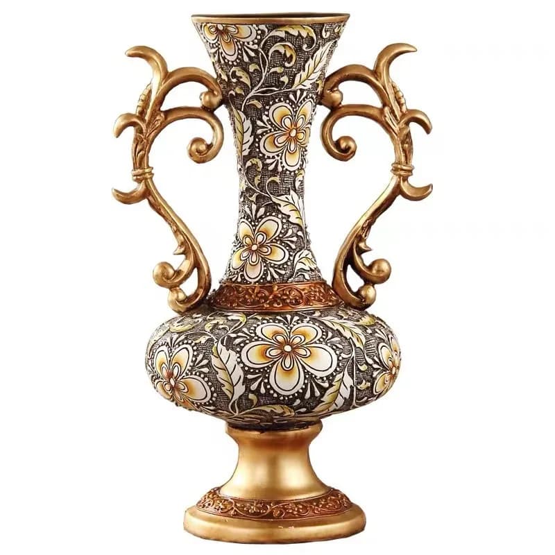 CX high-end home jewelry vase ornament, retro luxury resin decoration ornament
