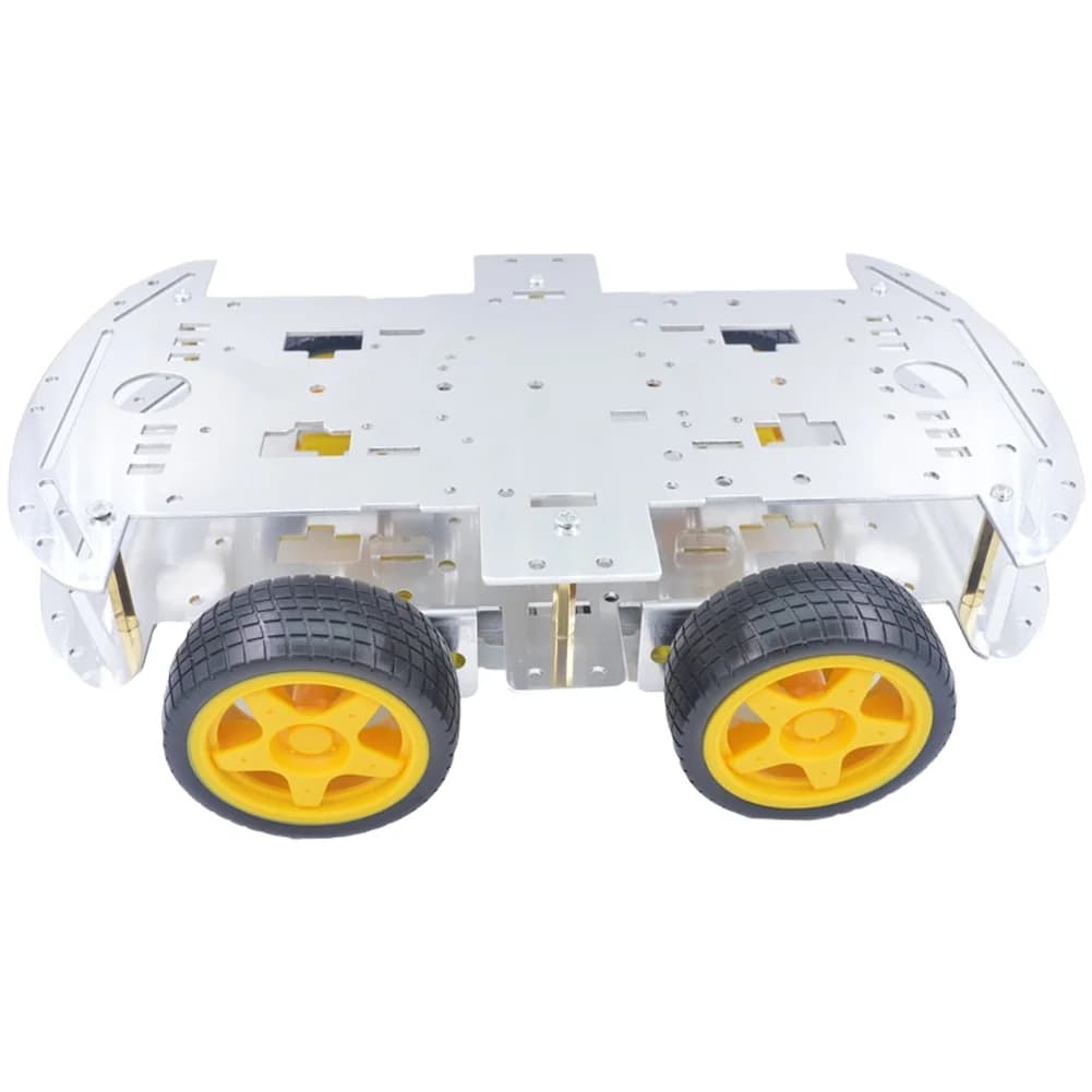 Programmable Robot Chassis with Aluminum Body Encoder Integration and Modular Design for STEM and Coding Education