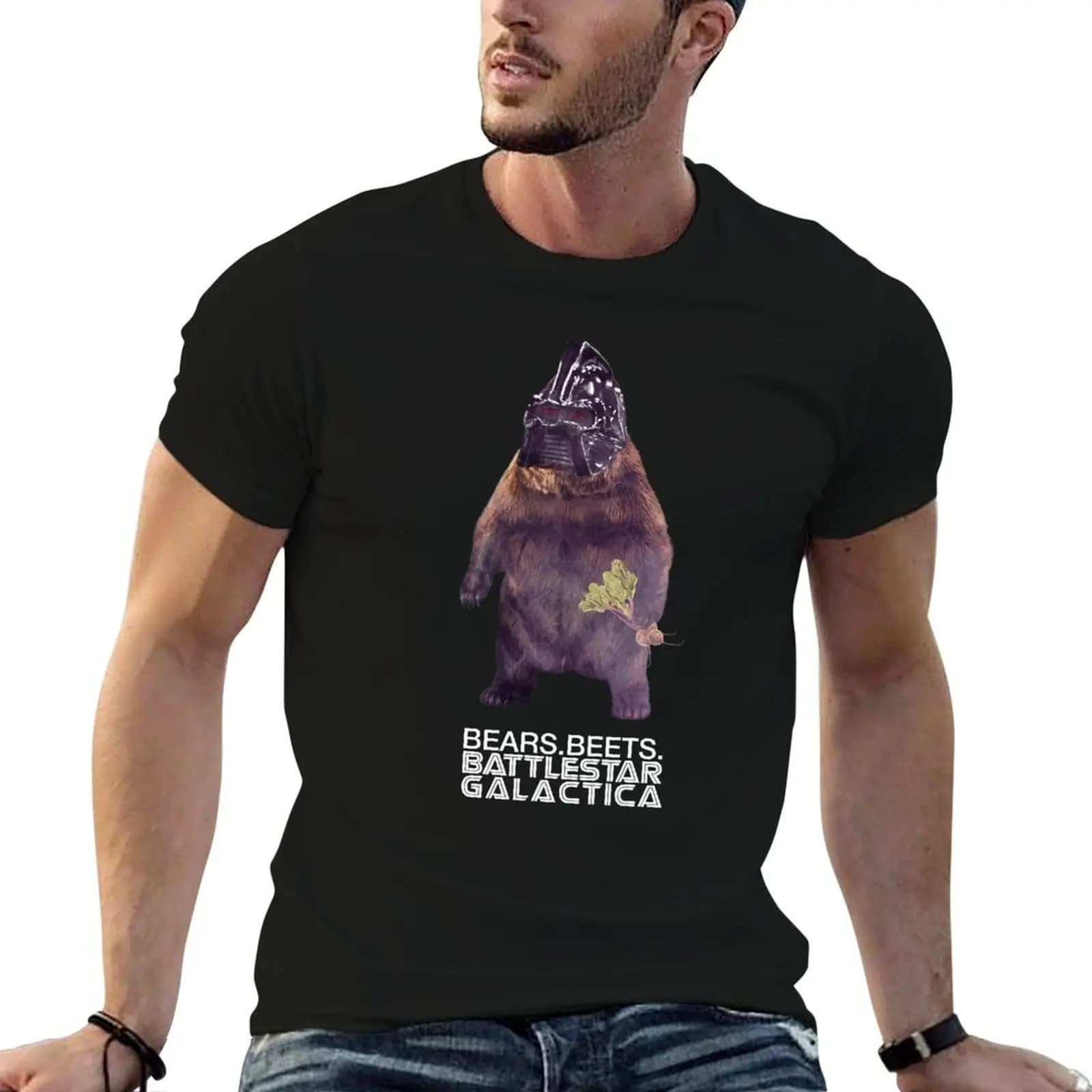 Bears Beets Battlestar Galactica T-Shirt vintage t shirts tees mens t shirts top quality