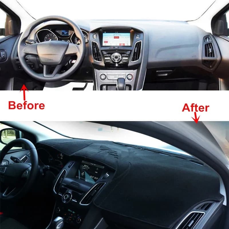 For Ford Focus MK3 2011-2016 2017 2018 Anti-Slip Dashboard Cover Dash Mat Pad Dashmat Sun Shade Carpet Protector Car Accessories