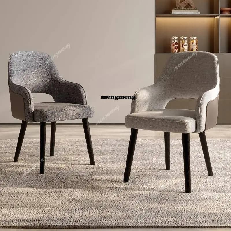 Luxury Armrest Dining Chairs Restaurant Beige Designer Wedding Dining Chair Nordic Comfortable Sillas Comedor Home Furniture