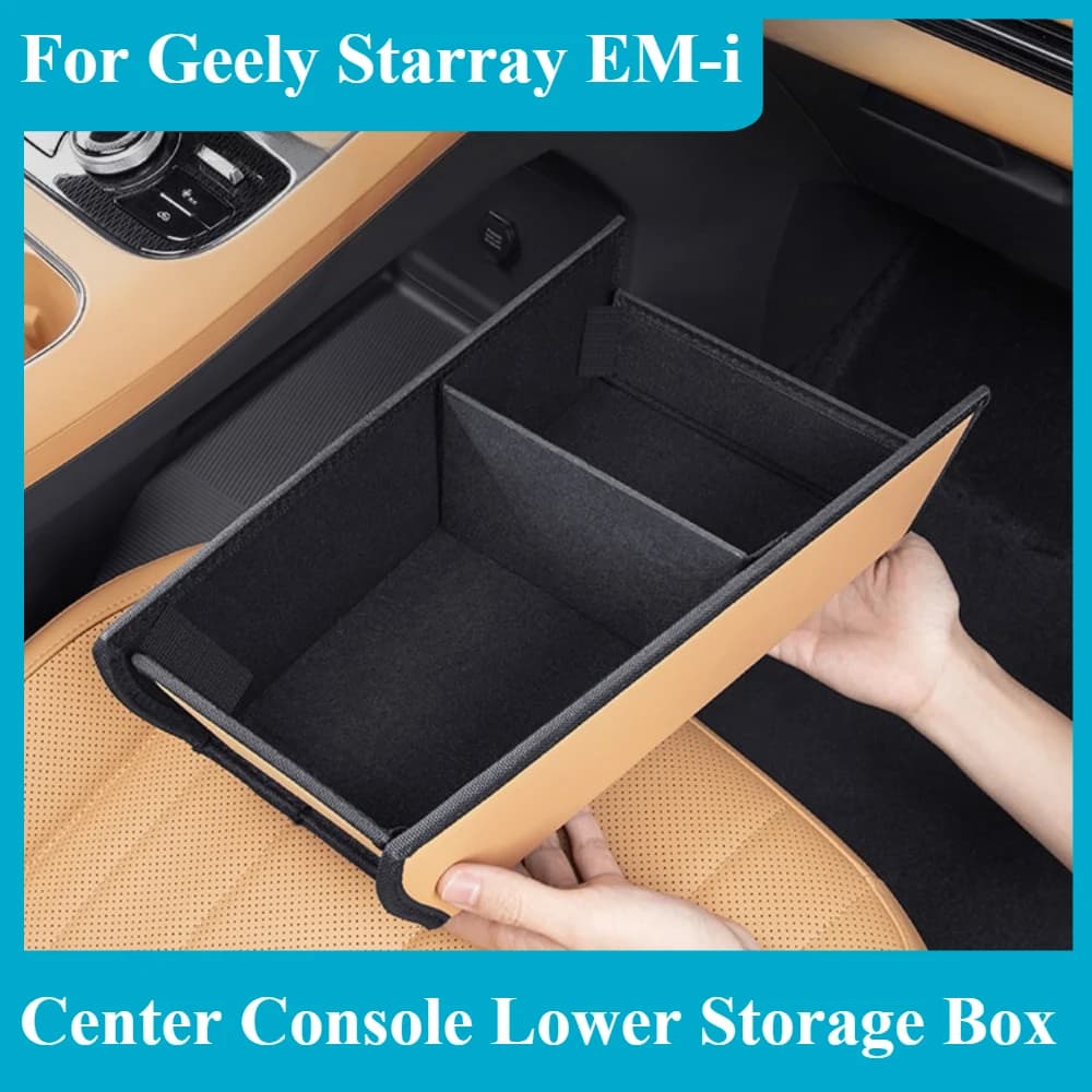 For Geely Starray EM-i Car Center Console Lower Storage Box Large Capacity Neat Organizer Interior Car Interior Accessories