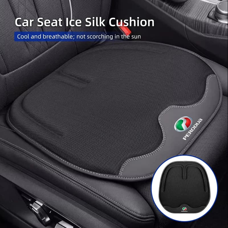 Car Summer Ice-Silk Seat Cover Apple-Shaped Cushion Interior Accessories For Perodua Axia Bezza Myvi Alza Ativa Aruz
