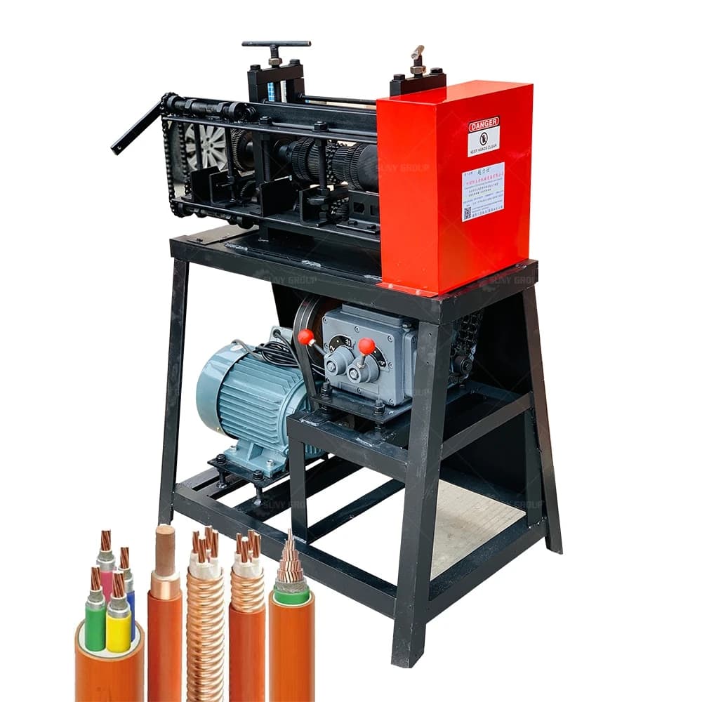 Hot Selling Type Scrap 10-120mm Thin Cable Recycling Machine Cable Wire Stripper Machine