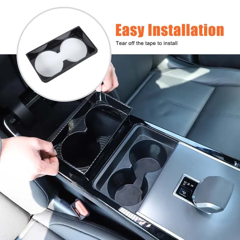 Cup Holder Trim Frame Center Console Cup Holder Outer Bezel Cover Car Accessory For Range Rover Velar L560 Evoque L551 2024-2026