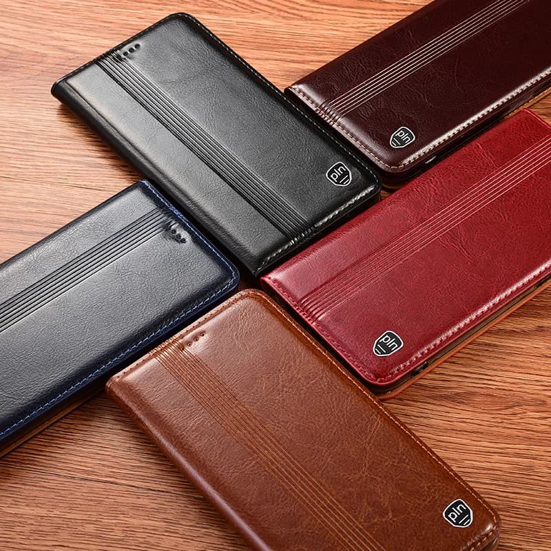 Retro Genuine Leather Phone Case For Motorola Moto G13 G23 G53 G73 G22 G32 G42 G52 G62 G72 G82 Flip Cover Wallet Cases