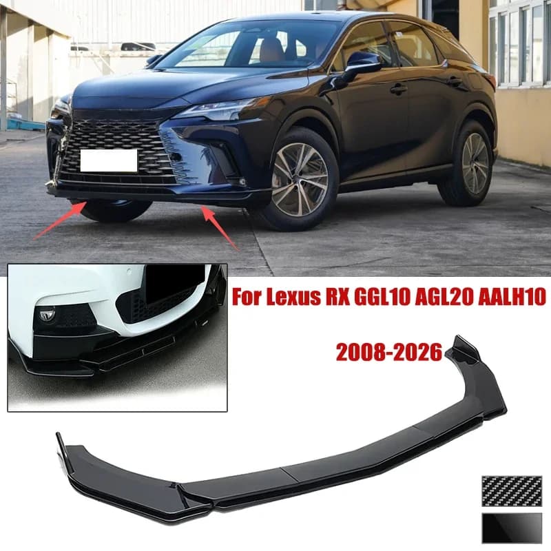 5pcs Front Bumper Shovel For Lexus RX GGL10 AGL20 AALH10 2008-2026 Spoiler Front Bumper Deflector Anti Scratch Protection Device