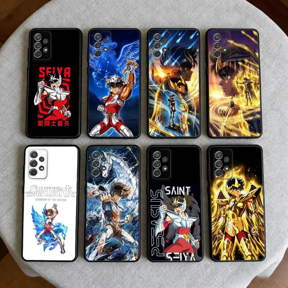 Knights Z-Zodiac  Pegasus S-Seiya  Soft Silicone Black Cover Phone Case For Samsung Galaxy A73,A72,A71,A70,A53,A52,A51