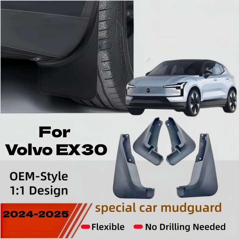 Car Mudguards Mudflap Mudguard Splash Guards Mud Flaps Fender For Volvo EX30 5-door 2024 2025 2026 Modified Accessories