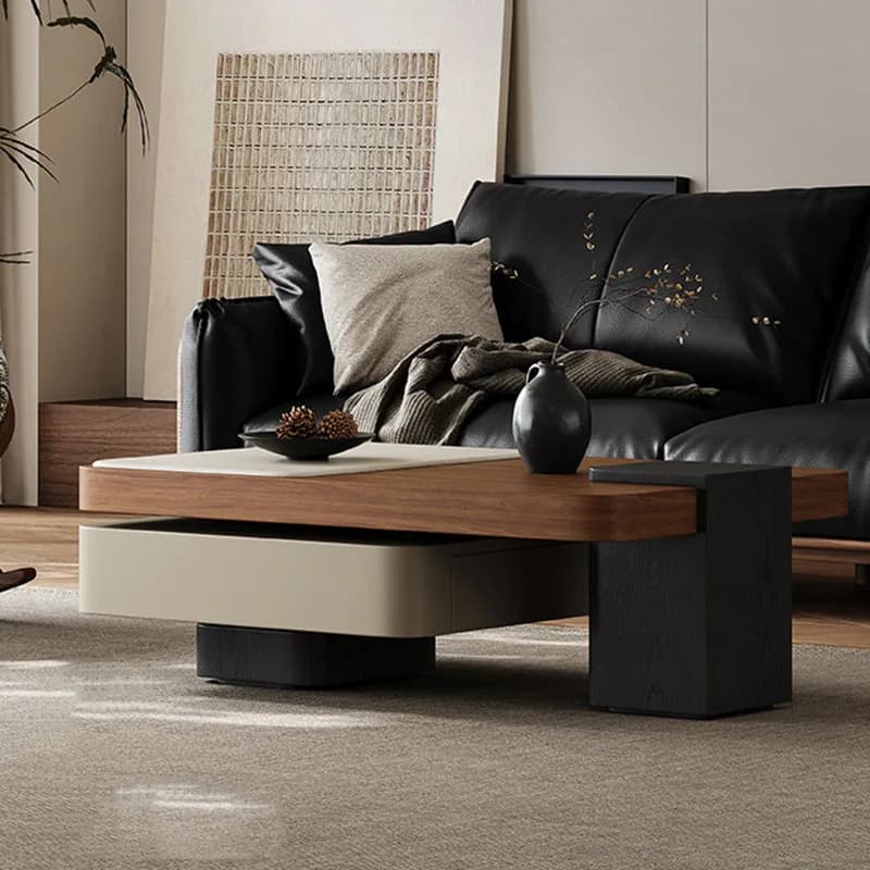 Modern Aesthetic Coffee Table Decoration Luxury Nordic Storage Coffee Table Drawers Minimalist Mesa Auxiliar Home Furniture