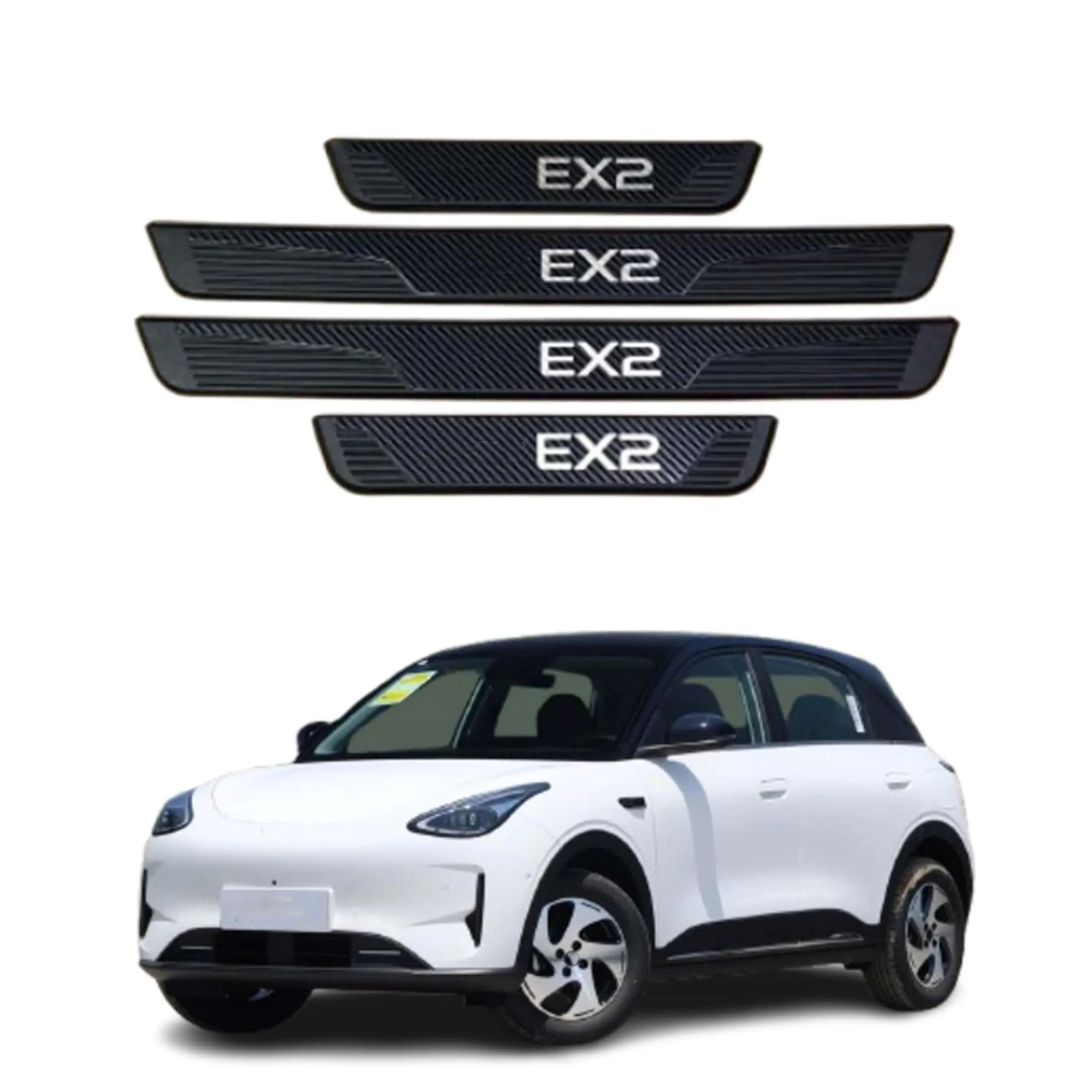 For Geely EX2 2025 2026 Door Sill Strip Car Accessories Cover Stickers Threshold Guards Entry Sill Protector Auto Parts