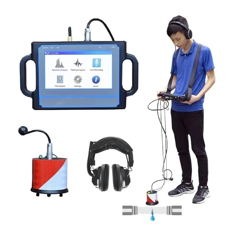 Plumbing Pipe Leak Solutions Underground Leak Detector Water Pipelines Leakage Detection Machine