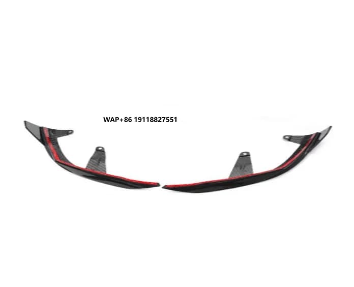 X3 Carbon Fiber 3K Twist Weave Glossy Surface Replacement Front Lip Diffuser Part
