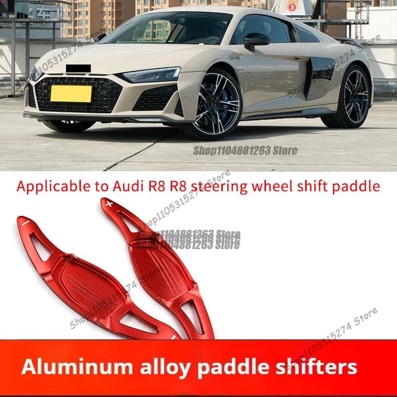 Suitable for Audi R8 Steering Wheel Shift Paddles Interior Modified Aluminum Alloy Decoration Audi Shift Paddles