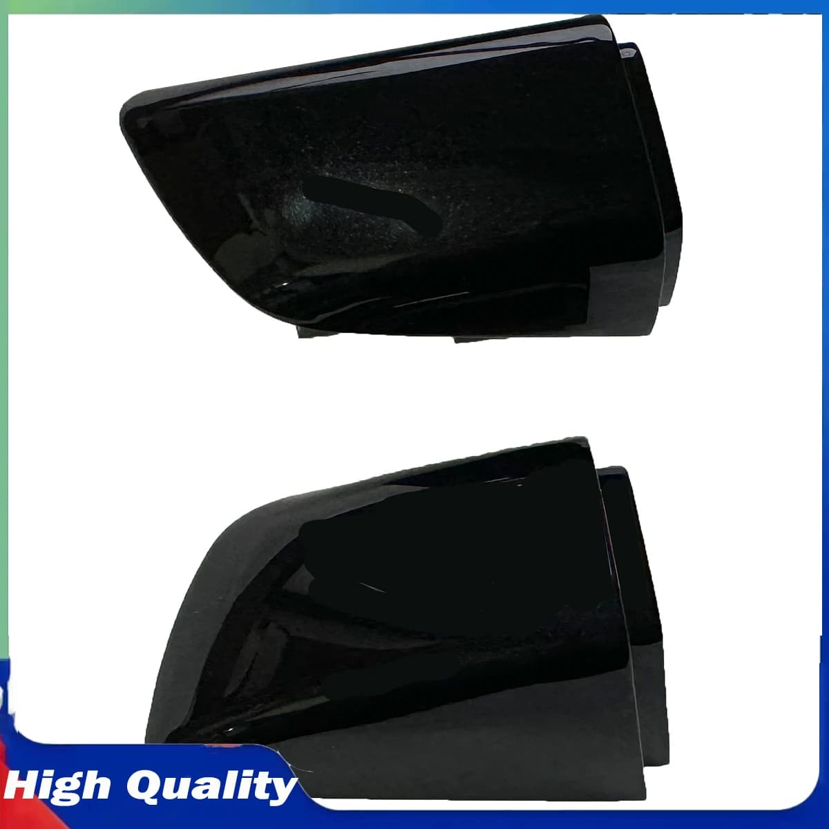 For VW Touareg 7P MK2 V6 R Line 2011-2018 7P6837879A 7P6839168A 1PC Black LHD Car Front Left Right Outer Door Handle Cover Cap