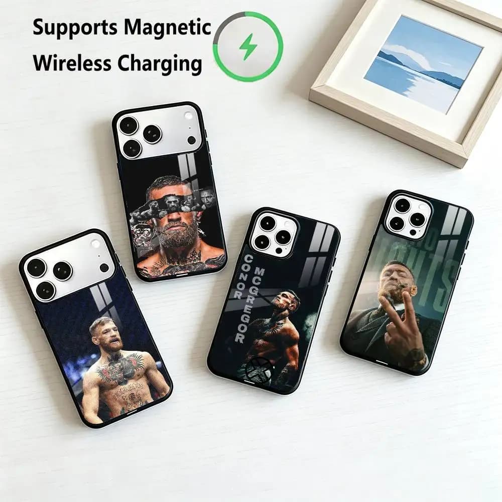 Conor-R McGregor The Notorious  Phone Case For iPhone17,16,15,14,13,12,11 Plus,Pro Allows magnetic wireless charging Gift