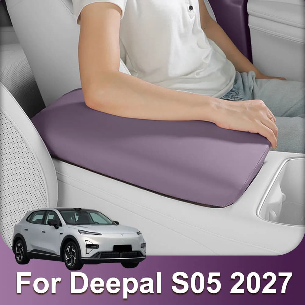 Handrail Box Protective Cover Fit For Changan Deepal S05 2027 Original Color Leather Wear-resistant Pad Automotive Supplies