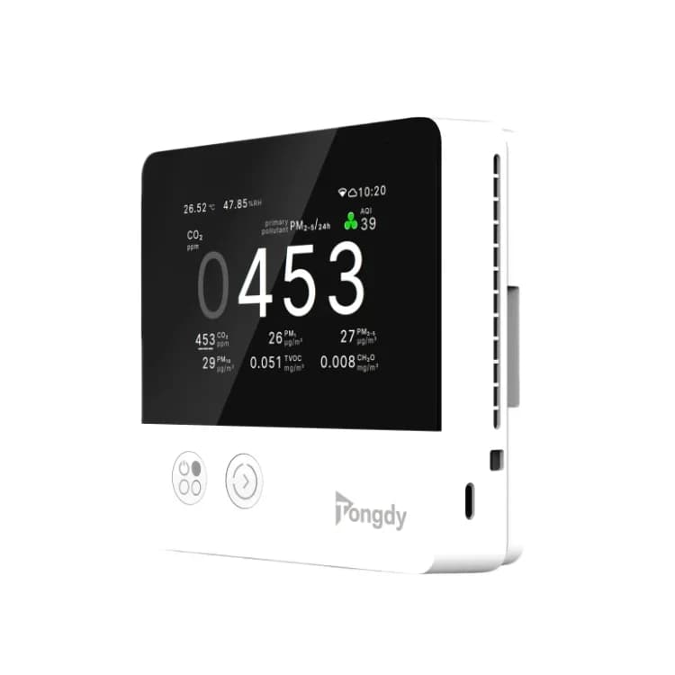 detector CO2 TVOC PM2.5 PM10 Humidity Temp Noise   Environment System