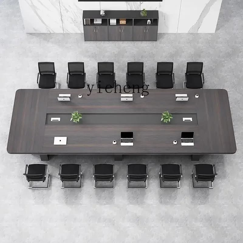 DSA  conference long table simple modern large reception negotiation training strip board meeting room table and chair