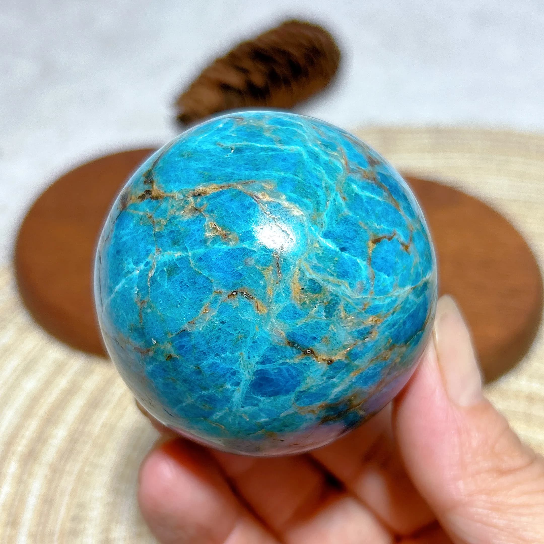 Healing Natural Crystal Apatite Sphere Polished Ball High Quality Gemstones Reiki Mineral Energy Home Decorations Room DecorGift