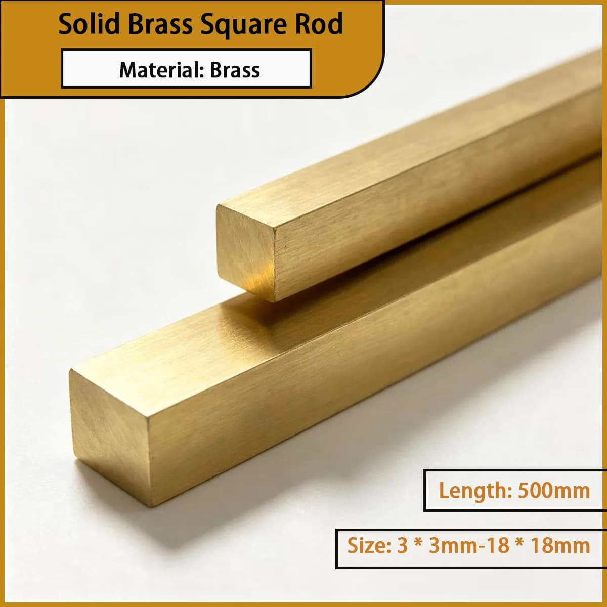 Size 3*3mm-18*18mm brass solid square rod for precision hardware accessories, etc