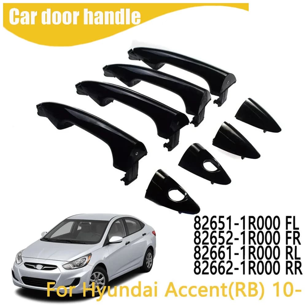 Front Rear Left Right Exterior Door Handle for Hyundai Accent 2012-2017 82651-1R000 82661-1R000 83651-1R000 83661-1R000