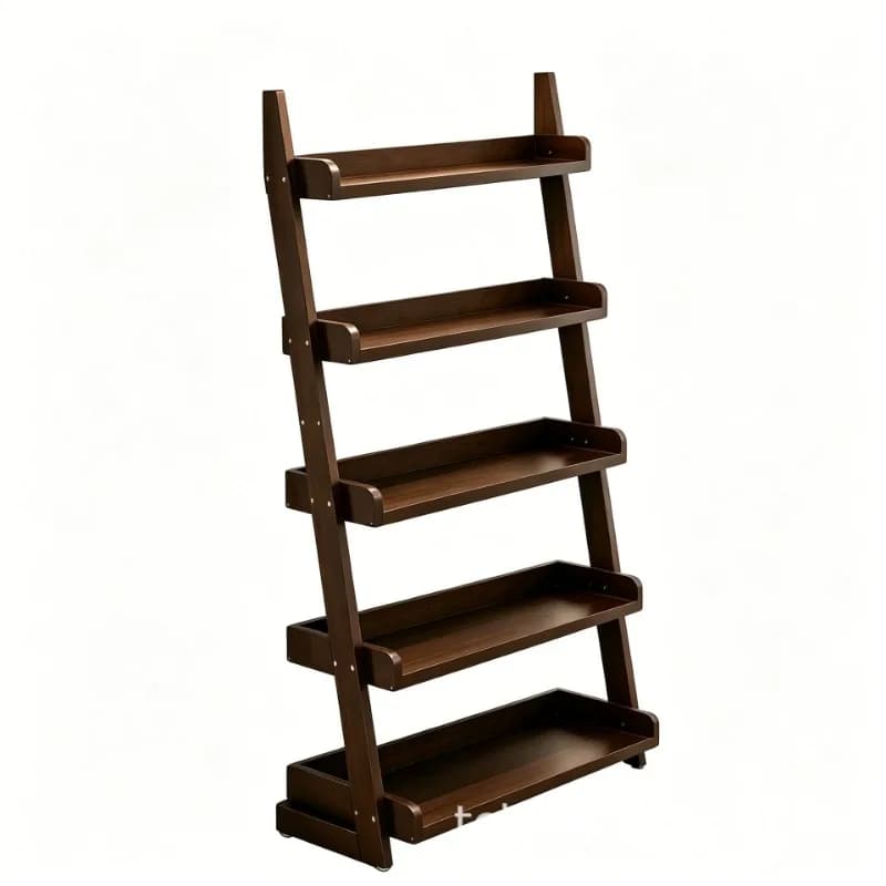 Multi-layer storage shelves Floor trapezoidal bookshelves Home daily storage shelves Living room bedroom study finishing shelves