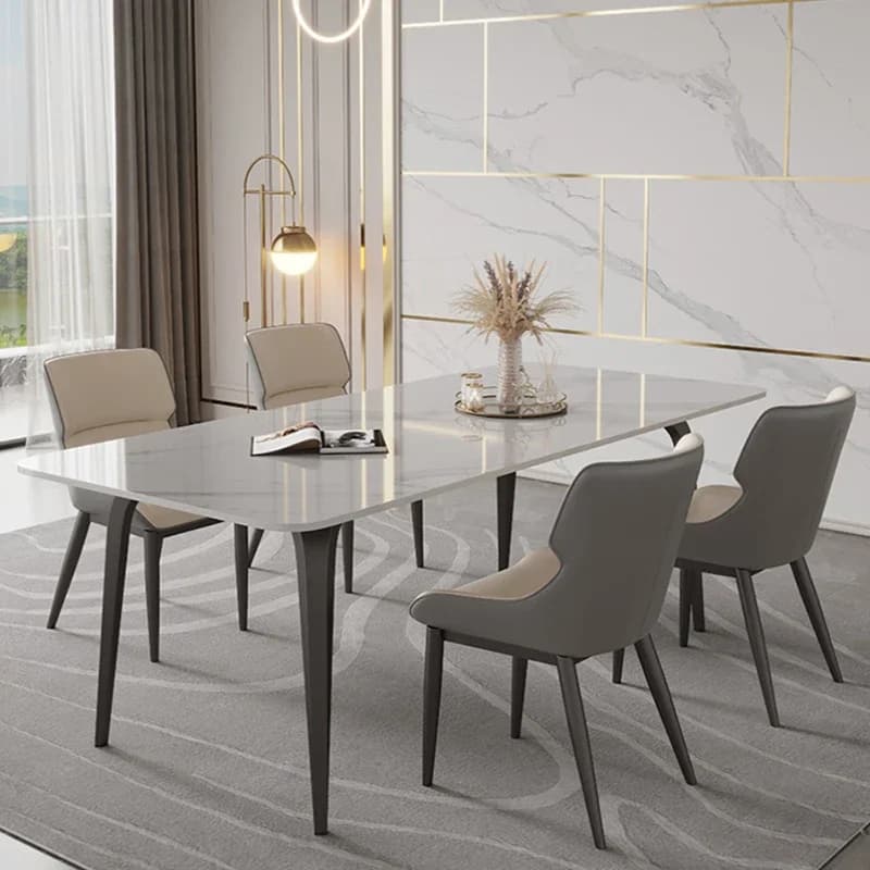 Marble Storage Dining Table Organiser Modern Waterproof Italian Dining Table Heat Resistance Nordic Juegos De Comedor Decoration