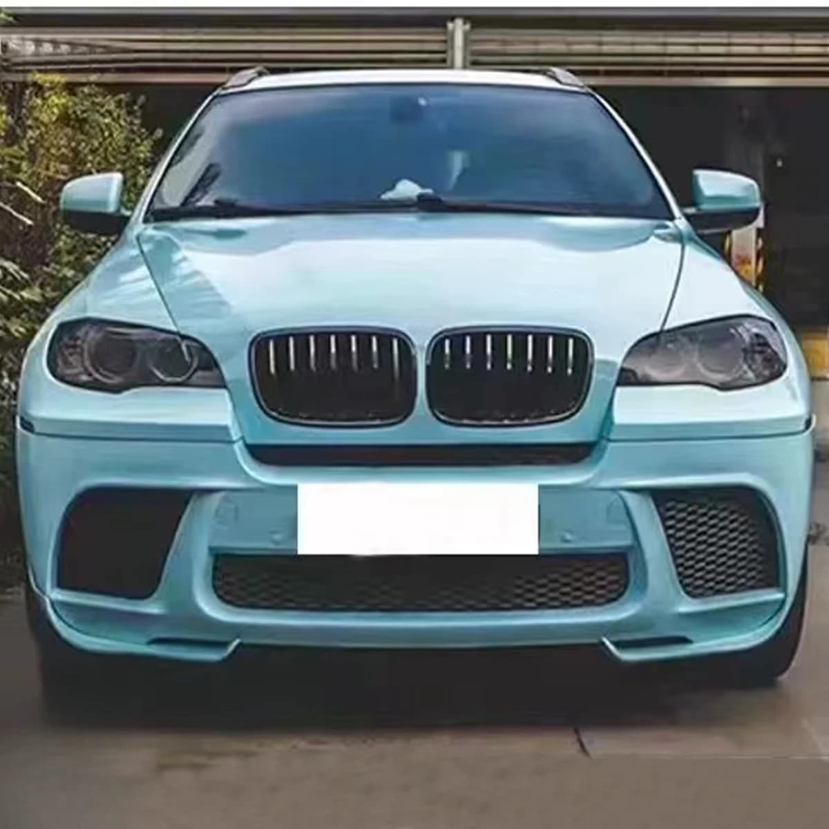 For  X6 E71 Upgrade MP Front Bumper Rear Lip Front Grille Spoiler Body Kits STLF New Car Parts Mp Style Body Kit