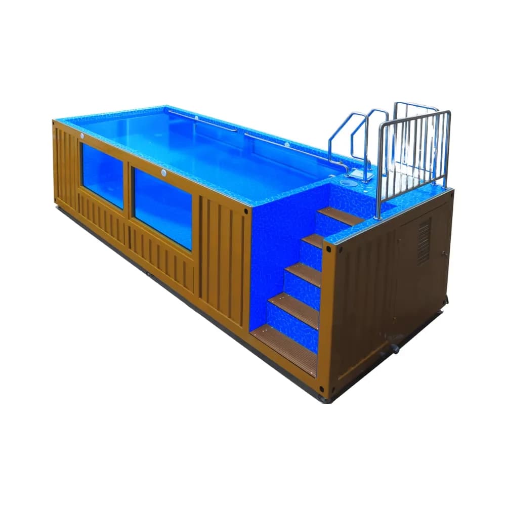 Portable 20FT Container House and Outdoor Swimming Pool for Various Applications