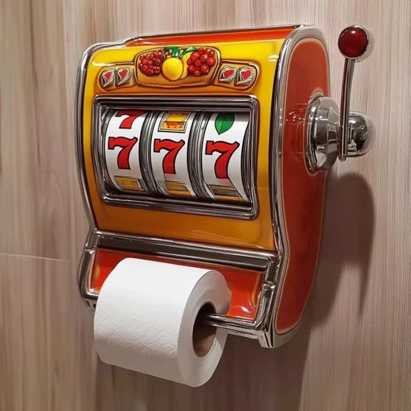 Vending machine toilet paper holder