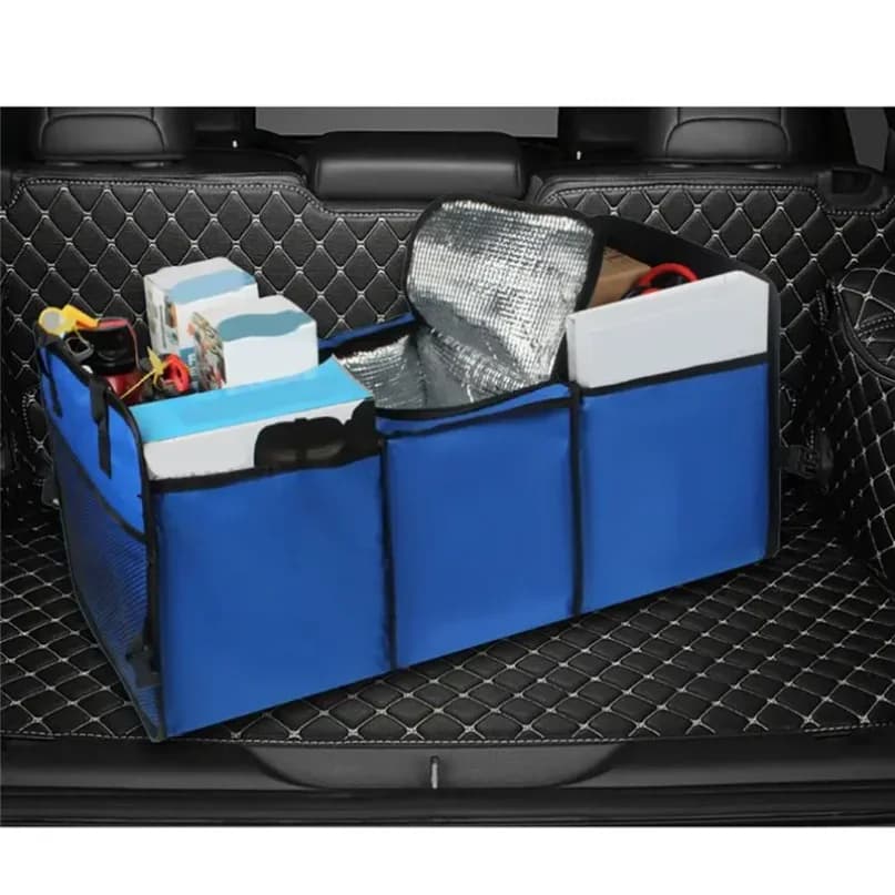 Caja  Almacenamiento Aislada para Maletero  Coche, Organizador  Malla Plegable Multifuncional, Contenedor  Almacenamient