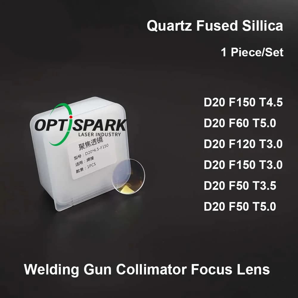 In Stock Fiber Laser Collimator&Focus Lens D20 F50/120/150mm Applicable To WSX QiLin CQWY SUP Welding Hand-Held Gun Head