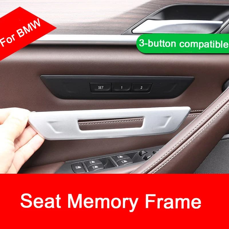 For BMW 5/6 SeriesGT 525 530li G30 G32 2018-2023 ABS Car Seat Memory Lock Button Frame Trim Cover Sticker Car Accessories