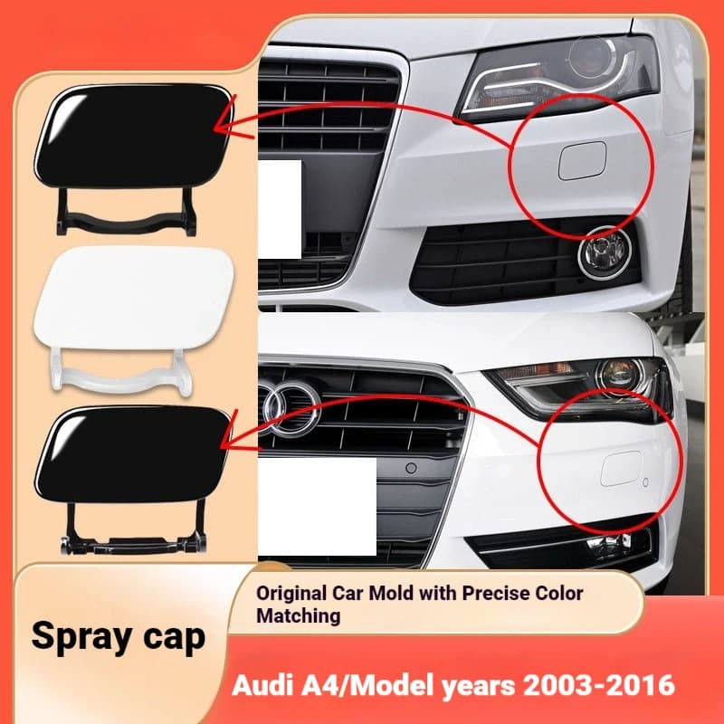 Applicable to 03-16 Audi A4L headlight wash cover a4 bumper headlight water spray cover front bar trim cover