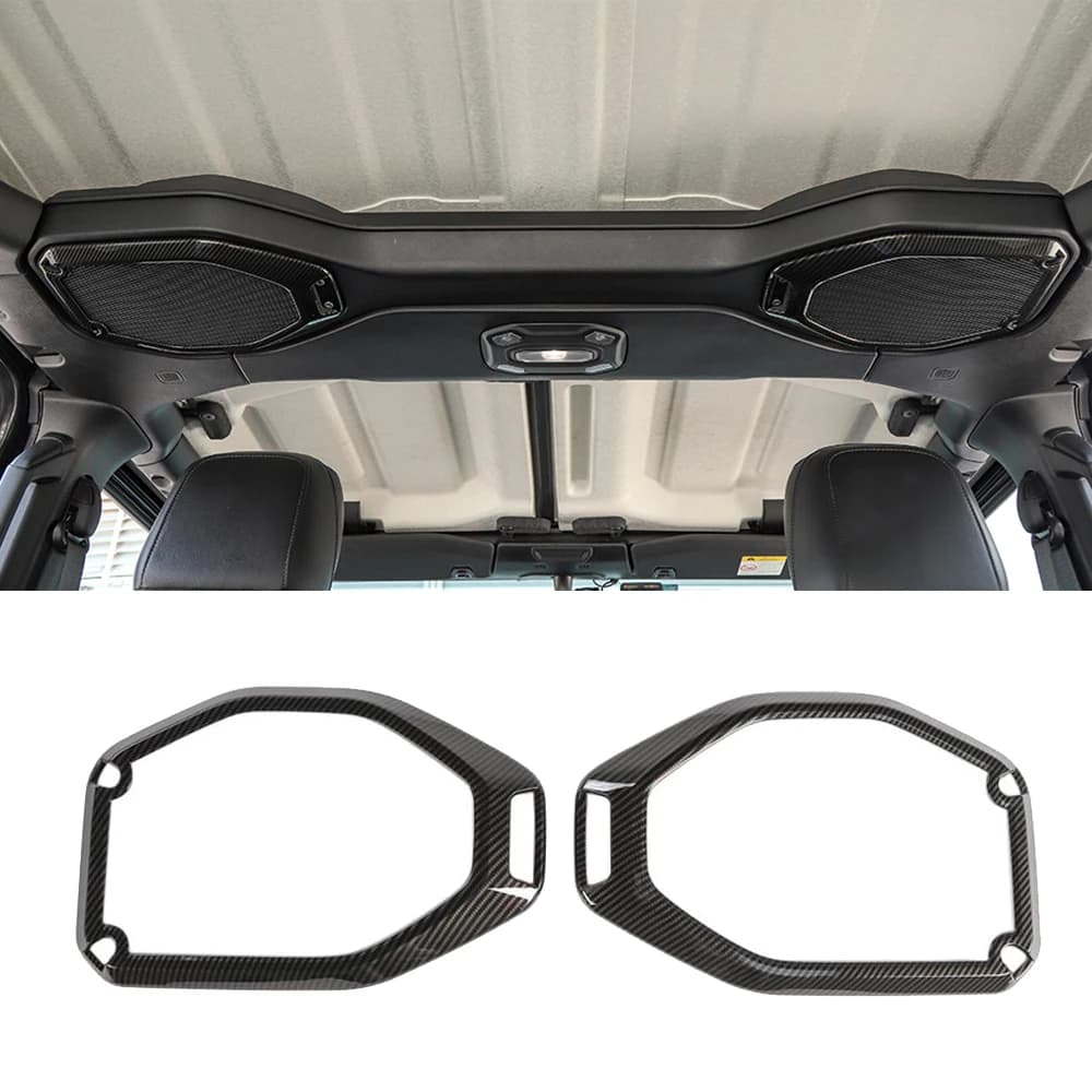 Car Roof Horn Cover Roof Speaker Hood Decoration Stickers for Jeep Wrangler JL Gladiator JT 2018-2024 Auto Interior Accessories