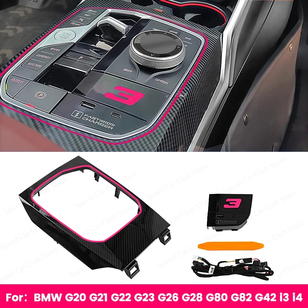 11 Color Center Console Saddle Light Panel Ambient Lighting For BMW 3 Series G20 4 Series G22 G26 G28 Interior Upgrade
