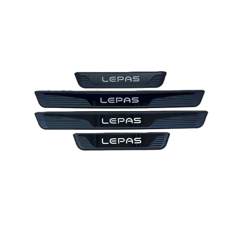 For LEPAS L4 L6 L7 L8 EV PHEV 2027 2026 2025 Car Door Sill Plate Trim Cover Strips Stainless Steel ABS Sticker 3d Auto Accessory