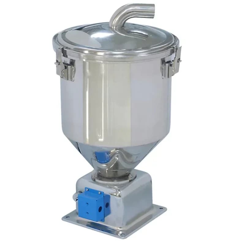 25L 50L automatic plastic pellet material loading hopper stainless center vacuum suction hopper loader Hot sales
