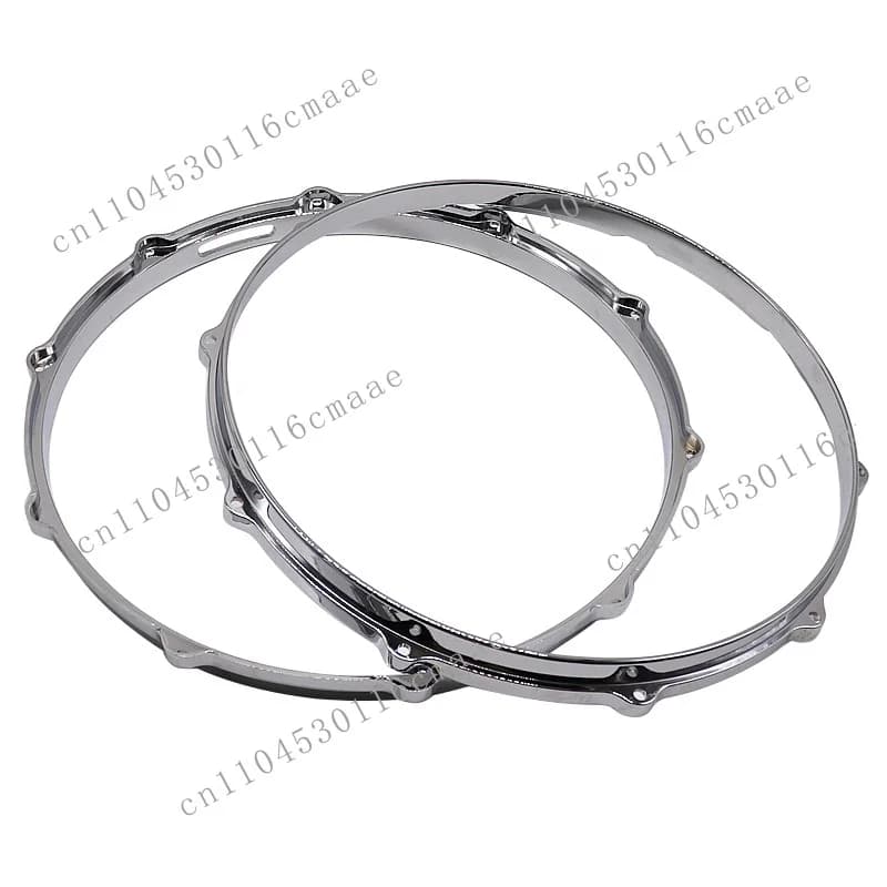 14 Inch 10 Hole Silver Die Cast  Ring Drum Aluminum Alloy  Ring Musical Instrument  Accessories Ground Drum